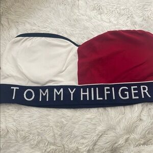 Tommy Hilfiger Red and White Bandeau